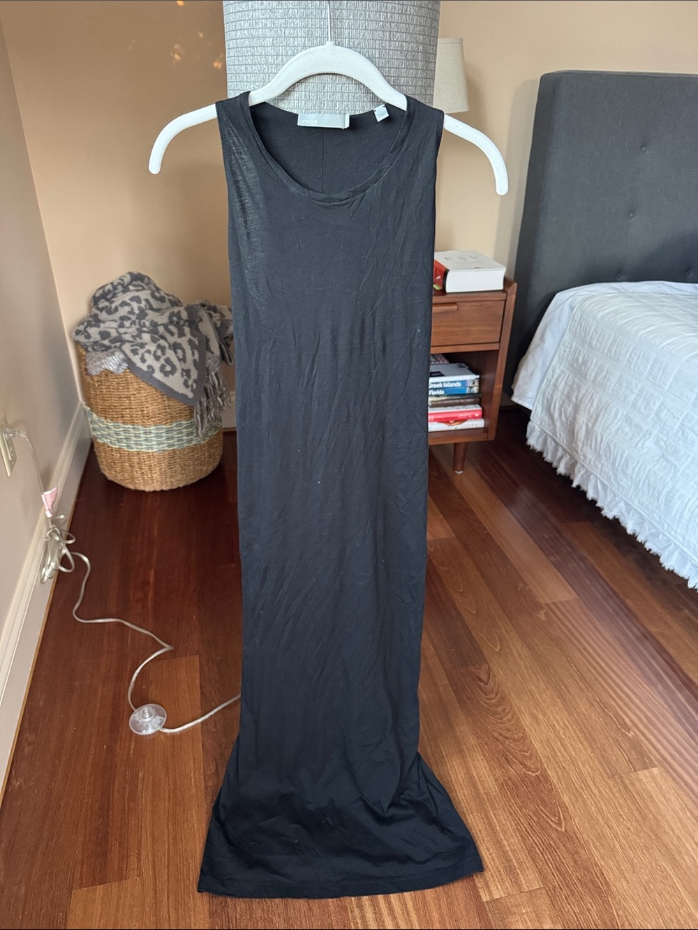 Vince Black Sleeveless Maxi Dress - Streamlined Tank Silhouette